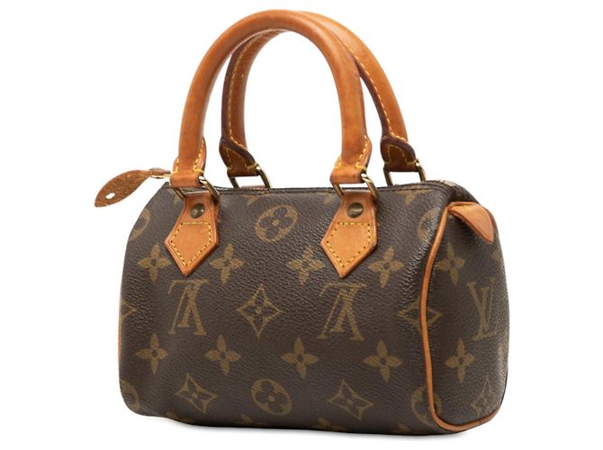 Bolso Louis Vuitton Monogram Mini Speedy HL marrón Castaño - vista 2