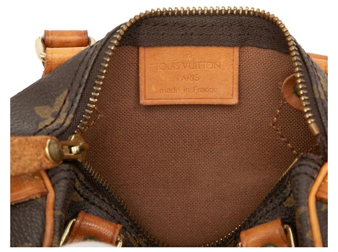 Bolso Louis Vuitton Monogram Mini Speedy HL marrón Castaño - vista 5