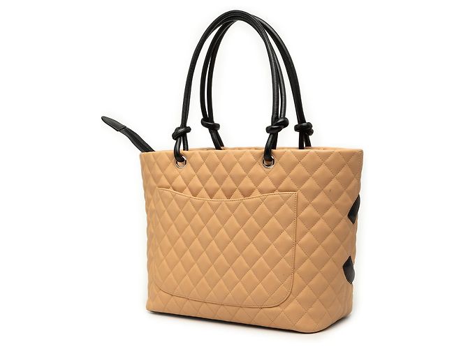 Tote Chanel Large Quilted Lambskin Cambon Ligne Nero - vista 2