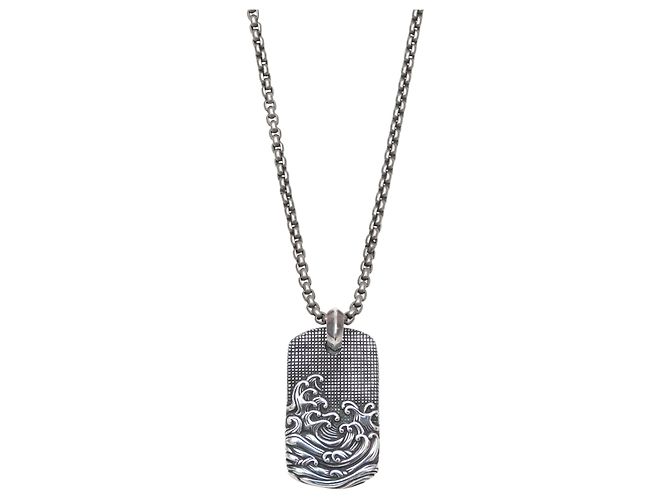 Collana con pendente Waves in argento David Yurman - vista 2