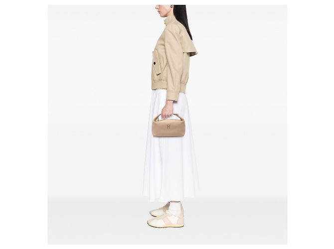 Custodia Bride A Brac in tela Hermès Small Tan Cammello - vista 7
