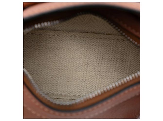 Borsa Nano Puzzle in pelle di vitello marrone LOEWE - vista 4