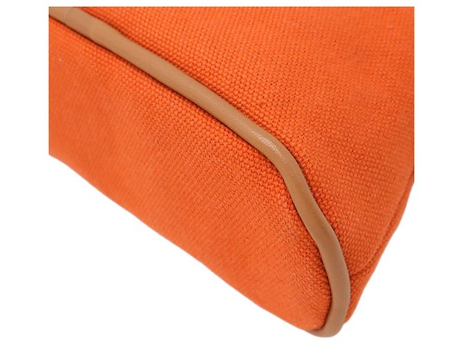 Orange Hermès Mini Canvas Bolide Pouch - Ansicht 5