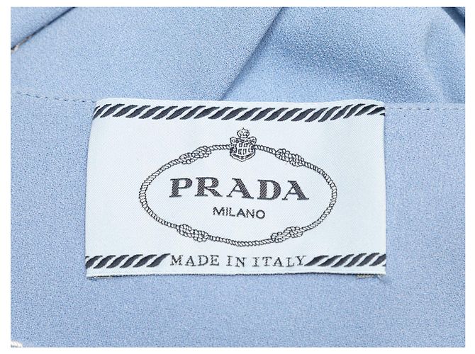 Ärmelloses blaues Prada Mini-Kleid Größe IT 46 - Ansicht 5