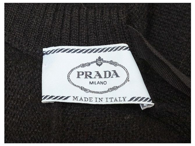 Maglione in maglia con schiena scoperta nero Prada Taglia IT 42 - vista 4