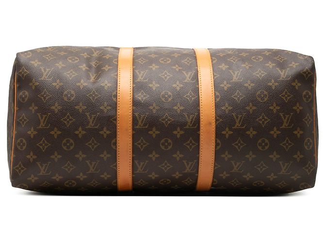 Borsa da viaggio Louis Vuitton Monogram Keepall 50 marrone - vista 3