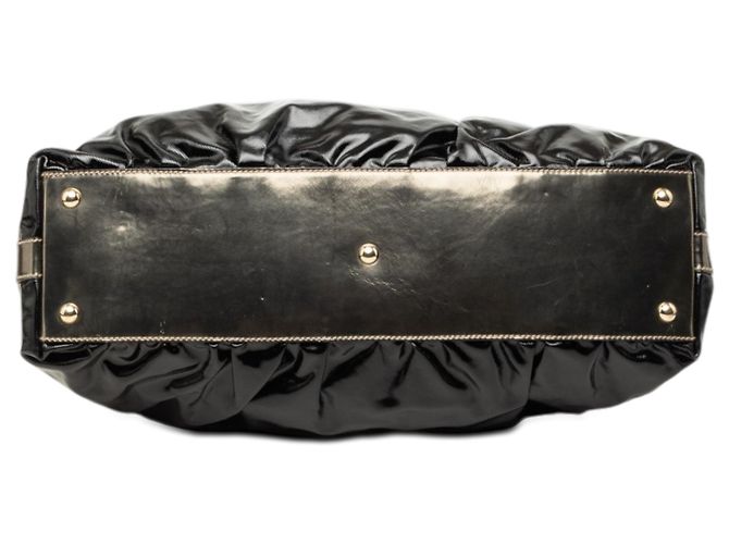 Borsa Gucci Coated Canvas Bamboo Dialux Pop nera Nero - vista 3
