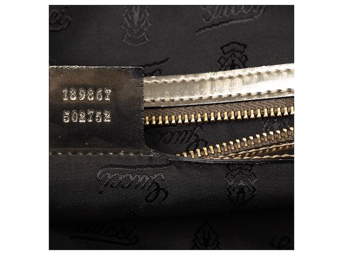 Borsa Gucci Coated Canvas Bamboo Dialux Pop nera Nero - vista 6