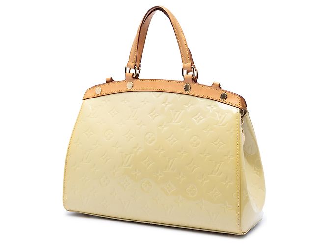 Borsa Louis Vuitton Monogram Vernis Brea MM Gialla Giallo - vista 2