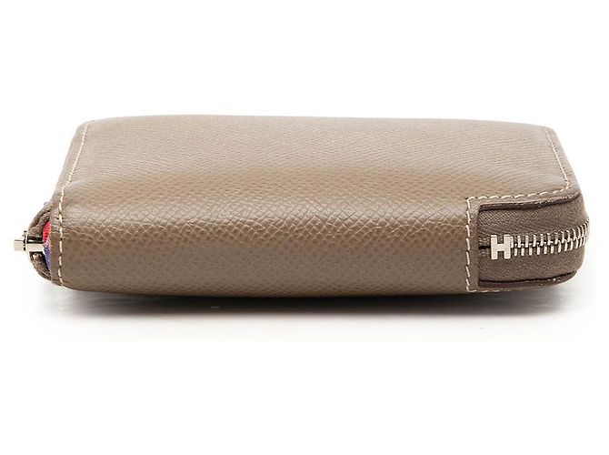 Cartera compacta Hermès Epsom Azap Silk marrón - Carteras pequeñas Castaño - vista 3
