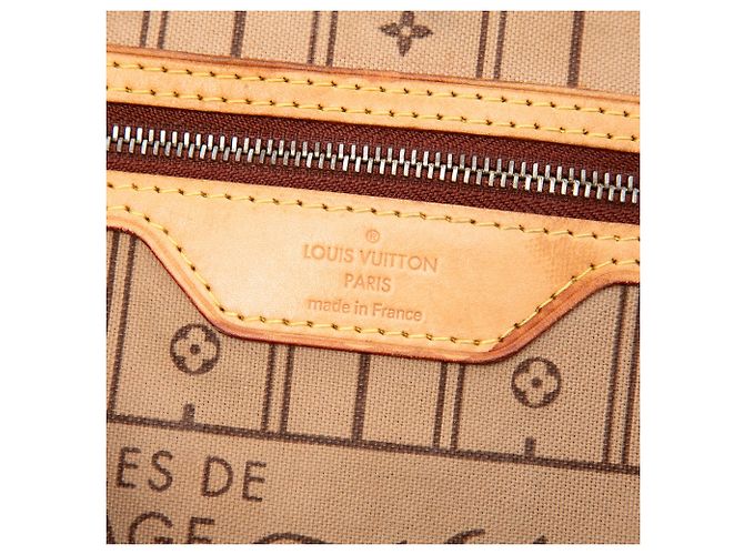 Bolso Tote Louis Vuitton Monogram Neverfull MM marrón Castaño - vista 5