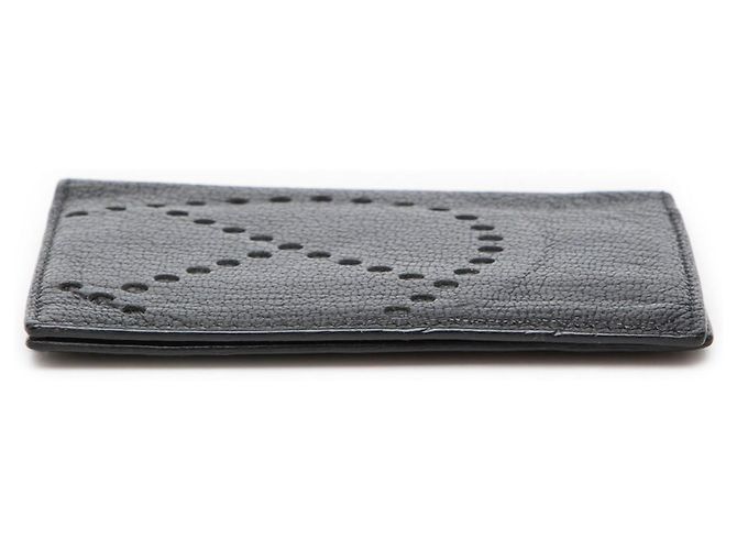 Hermès Chevre Mysore Evelyne Kartenetui schwarz - Ansicht 3