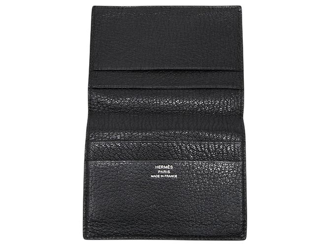 Hermès Chevre Mysore Evelyne Kartenetui schwarz - Ansicht 4