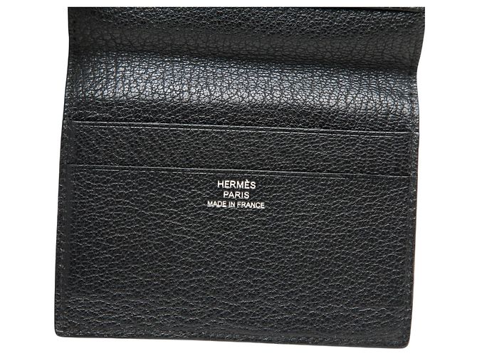 Hermès Chevre Mysore Evelyne Kartenetui schwarz - Ansicht 5