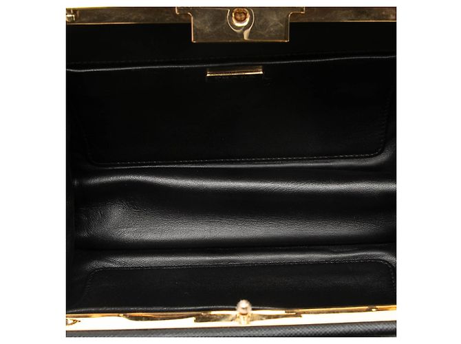 Borsa a tracolla Black Prada Saffiano and City Calf Light Frame Nero - vista 4