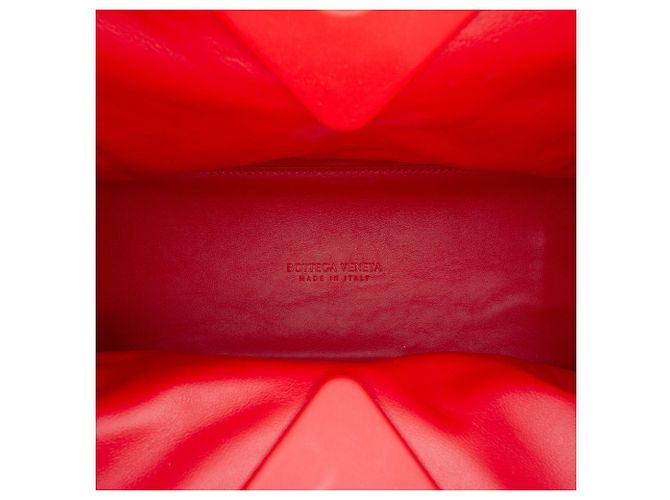 Bolso Bottega Veneta Medium Boucle Tweed The Point Triangle Rojo - vista 4