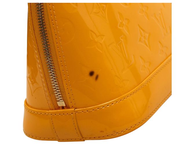 Borsa Louis Vuitton Monogram Vernis Alma BB Gialla Giallo - vista 6