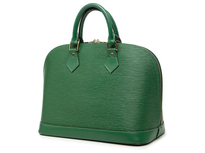 Borsa Louis Vuitton Epi Alma PM verde - vista 2