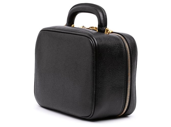 Borsa vanity Chanel Medium CC Caviar nera Nero - vista 2