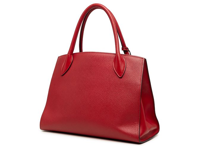 Roter Prada Medium Saffiano Monochrome Top Handle Tote Satchel - Ansicht 2