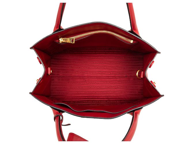 Roter Prada Medium Saffiano Monochrome Top Handle Tote Satchel - Ansicht 4