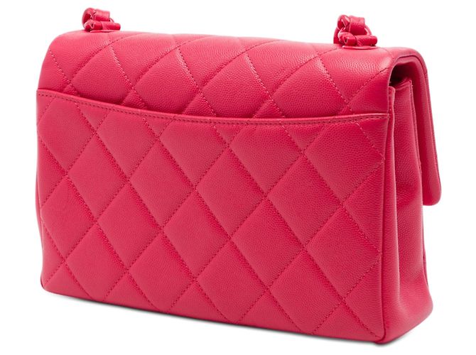 Borsa a tracolla Chanel Medium Caviar My Everything Flap Rossa Rosso - vista 2