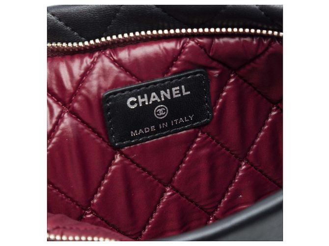 Clutch Chanel Quilted Lambskin CC Beauty nera Nero - vista 5