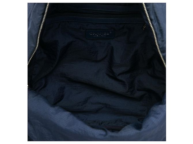 Zaino Blue Chanel CC Quilted Nylon Sport Line - vista 4