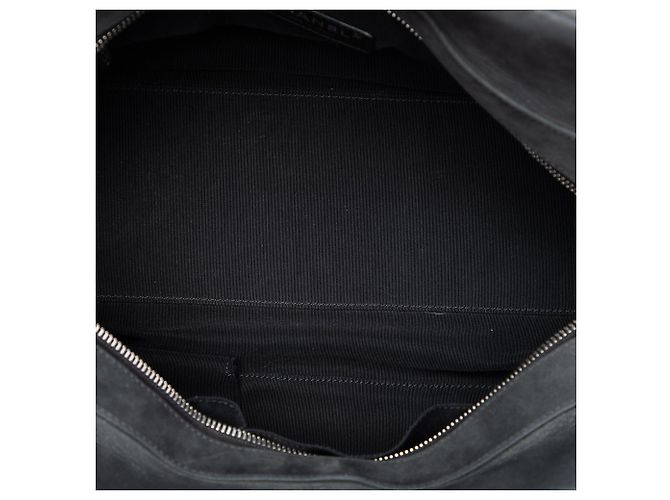 Borsa Bowling Chic Quilt in pelle di vitello iridescente nera Chanel Nero - vista 4