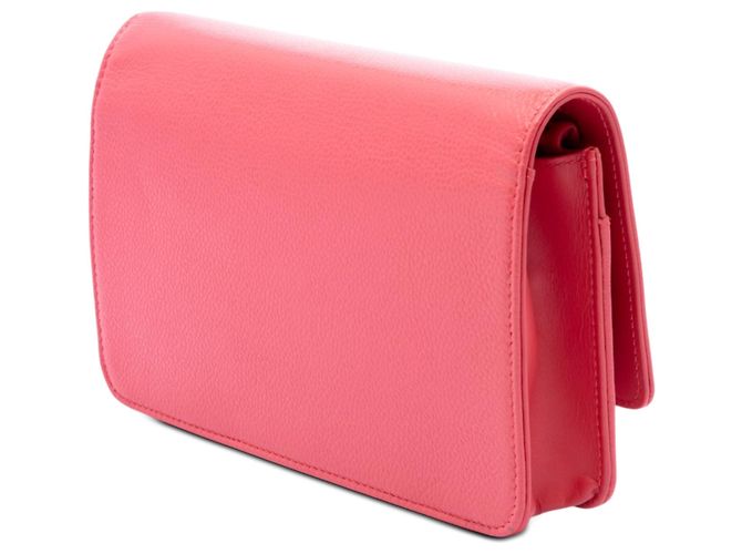 Wallet On Chain Borsa a tracolla con catena Chanel CC Caviar rosa - vista 2