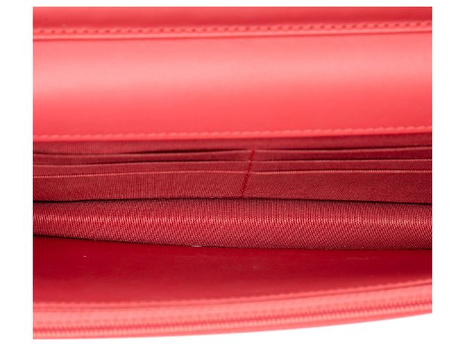 Wallet On Chain Borsa a tracolla con catena Chanel CC Caviar rosa - vista 4