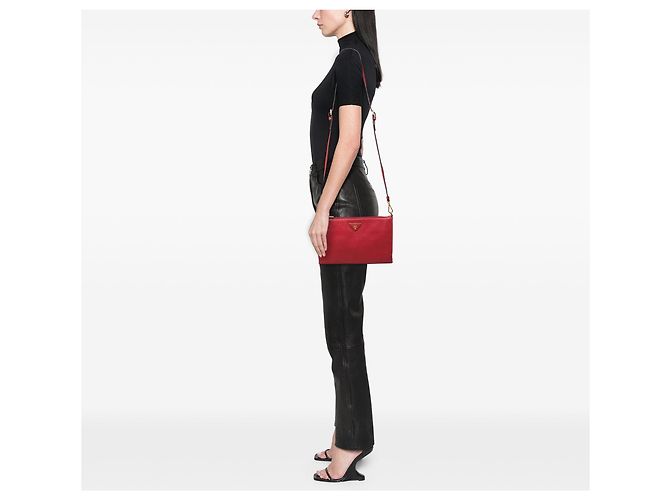 Borsa a tracolla Prada Vitello Daino rossa Rosso - vista 6