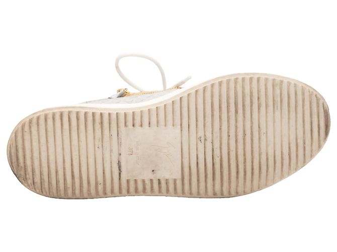 High-Top-Sneaker Giuseppe Zanotti mit Krokoprägung in Grau Größe 37.5 - Ansicht 5