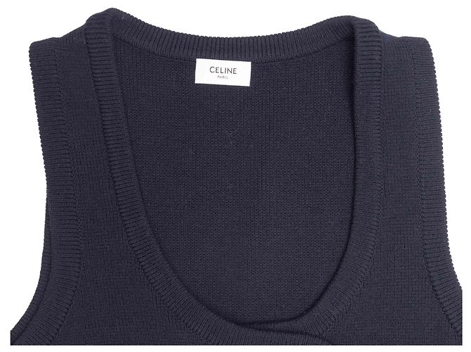 Céline Strick-Latzkleid Celine Navy Größe US S Blau - Ansicht 6