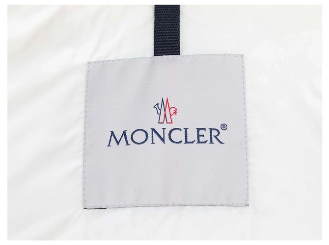 Moncler Sherpa Down Puffer Steppjacke Farbe Creme Designer Größe 5 Weiß - Ansicht 7