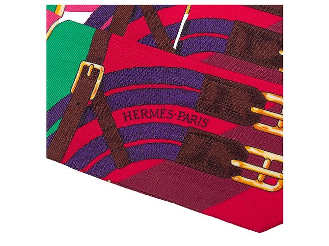 Sciarpa in seta Twilly Hermès Mors a Jouets rosa - vista 2