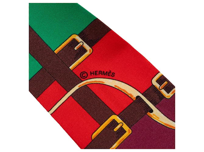 Sciarpa in seta Twilly Hermès Mors a Jouets rosa - vista 3