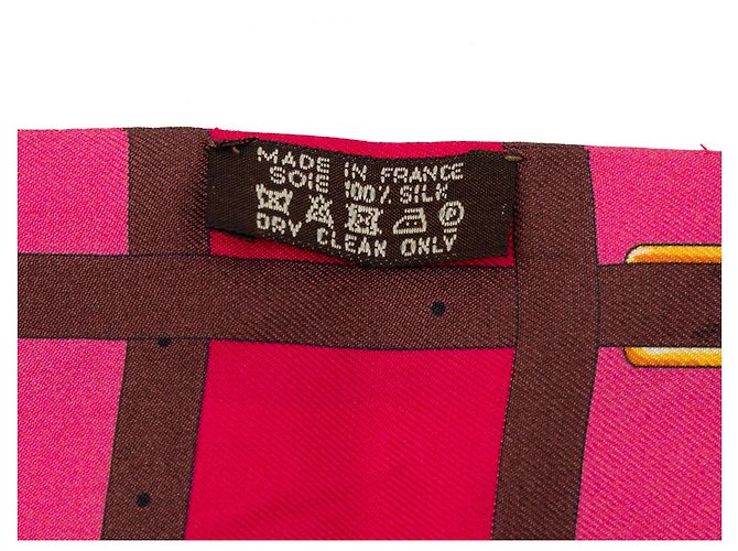 Sciarpa in seta Twilly Hermès Mors a Jouets rosa - vista 4
