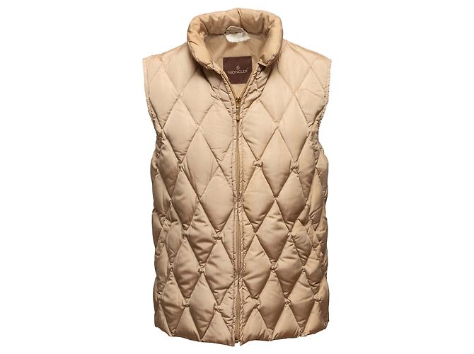 Chaleco acolchado de plumón Moncler Tan Talla Designer 3 Camello - vista 2