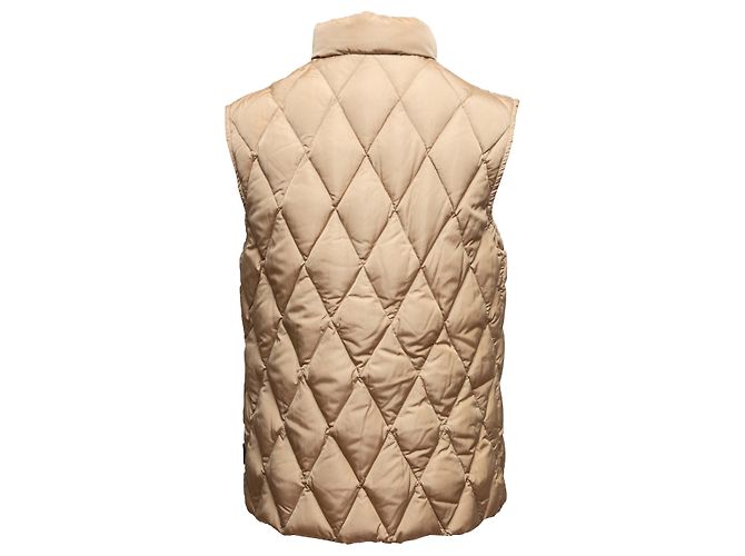 Chaleco acolchado de plumón Moncler Tan Talla Designer 3 Camello - vista 4