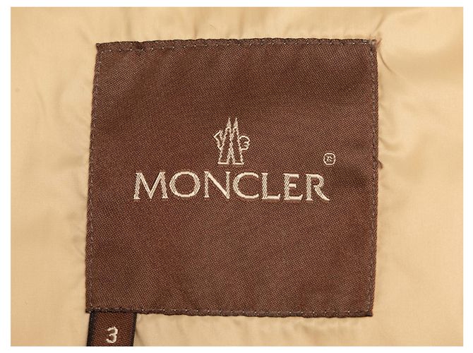 Chaleco acolchado de plumón Moncler Tan Talla Designer 3 Camello - vista 5