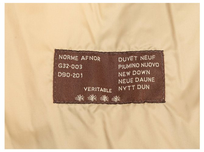 Chaleco acolchado de plumón Moncler Tan Talla Designer 3 Camello - vista 8