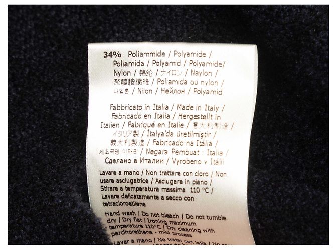 Fendi Intarsia Zucca Strickpullover Schwarz & Navy Größe IT 38 - Ansicht 6
