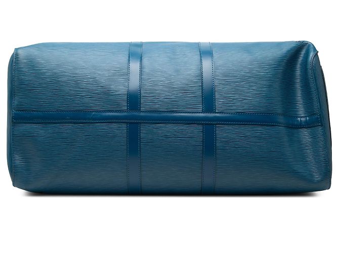 Borsa da viaggio Blue Louis Vuitton Epi Keepall 55 - vista 3