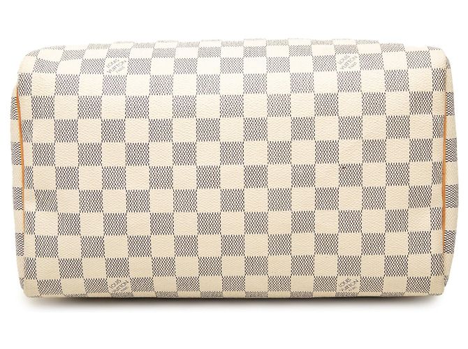 Borsa Boston Louis Vuitton Damier Azur bianca Speedy 30 Bianco - vista 3