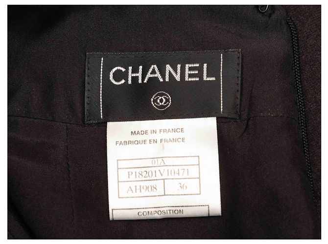 Chanel Bleistiftrock aus Wolle und Kaschmir in Anthrazit Größe FR 36 Schwarz - Ansicht 4