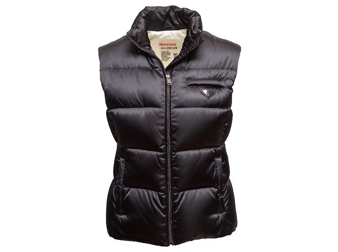 Chaleco acolchado negro Prada Talla IT 40 - vista 2