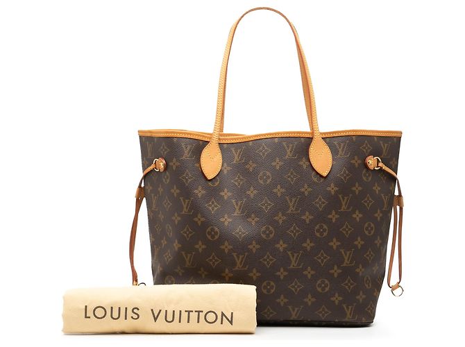 Borsa Tote Louis Vuitton Monogram Neverfull MM marrone - vista 8