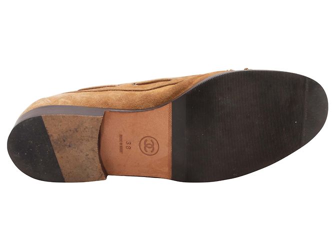 Chanel Boot Shoes aus Wildleder in Tan Größe 38 Kamel - Ansicht 5