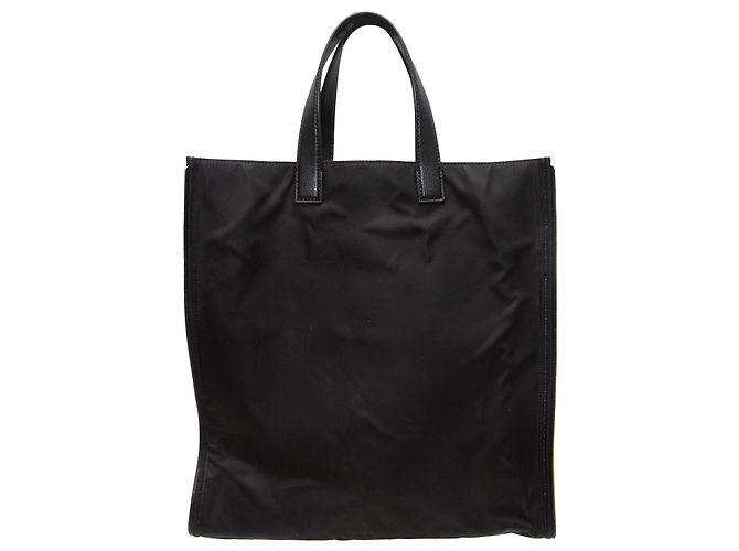 Borsa Tote Fendi in nylon con scritta Black & Multicolor - vista 3